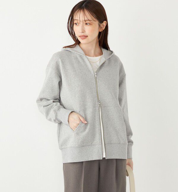 SHIPS Colors 「SHIPS Colors:〈手洗い可能〉USA 裏毛 ジップ フーディー」|パーカー|