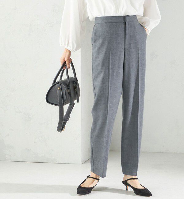 SHIPS for women「ウーステッド テーパード パンツ（セットアップ対応）」|その他|グレー