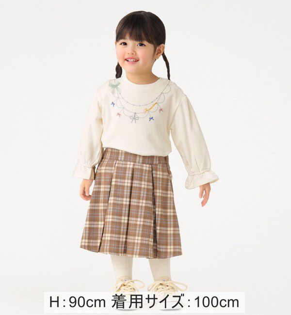 SHIPS Colors 「SHIPS Colors:100～140cm /〈洗濯機可能〉 リンク チェック スカート」|スカート|