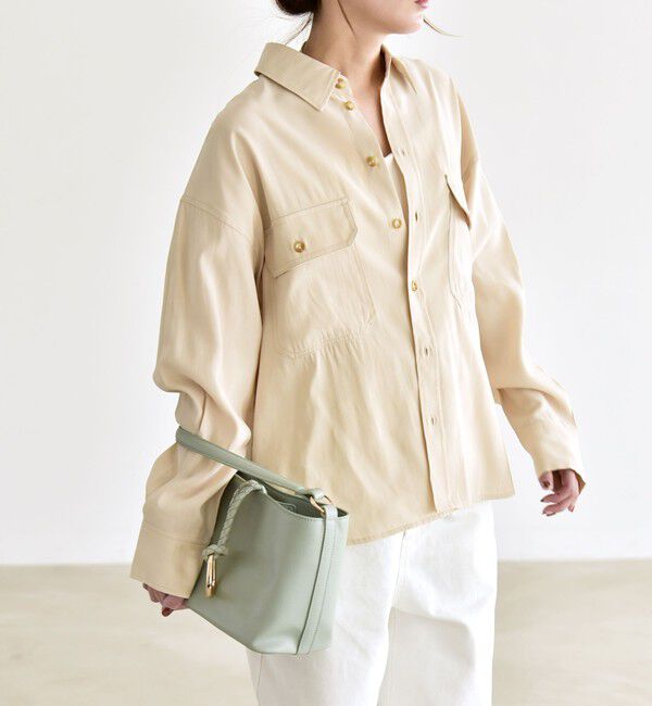 quaranciel「《予約》quaranciel:〈洗濯機可能〉ルーズ ポケット シャツ」|シャツ・ブラウス|