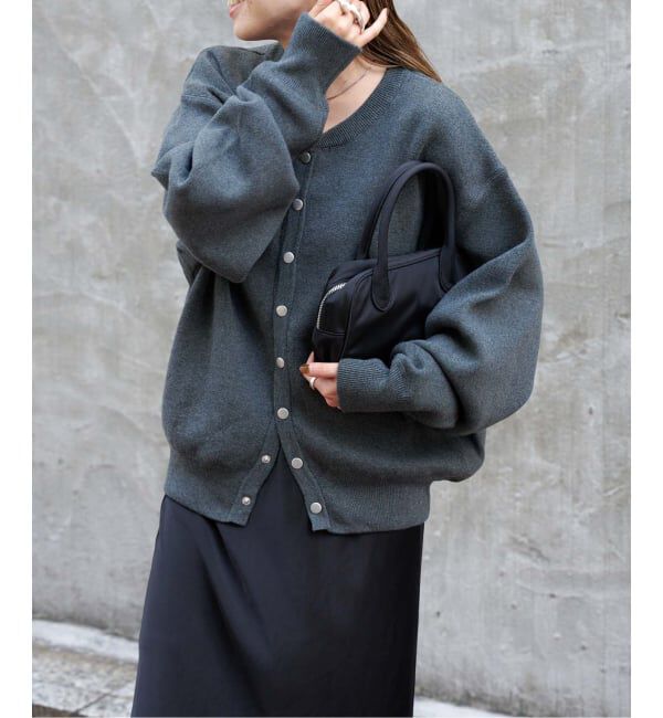 OUTDOOR PRODUCTS Usual Things「スウェットライクニットカーデ」|ニット・セーター|グレー