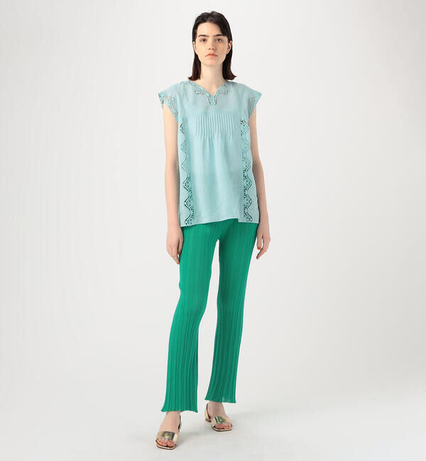 Ballsey「シアーコットンナイロンリブ ストレートパンツ」|その他|