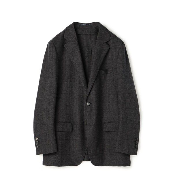 TOMORROWLAND MENS「Super130'sミルドサージ シングルブレステッド2Bジャケット Drago Swing」|テーラードジャケット|18 ブラック系