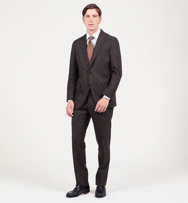 TOMORROWLAND MENS「Super130'sミルドサージ シングルブレステッド2Bジャケット Drago Swing」|テーラードジャケット|