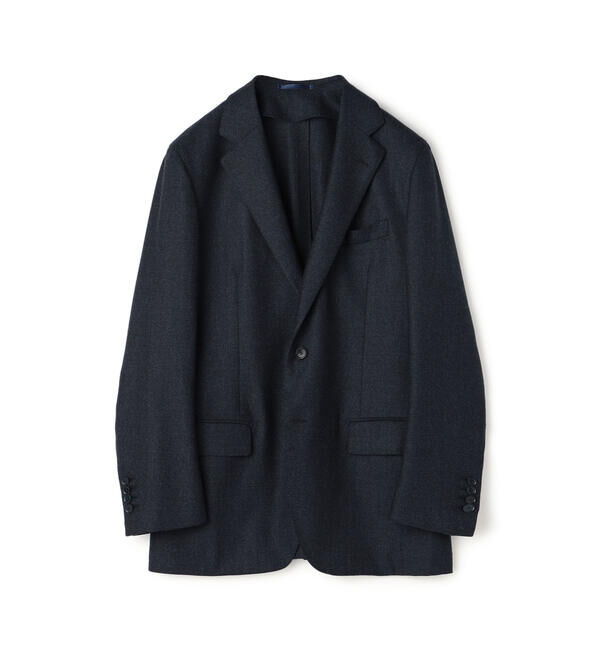 TOMORROWLAND MENS「Super130'sミルドサージ シングルブレステッド2Bジャケット Drago Swing」|テーラードジャケット|68 ネイビー系