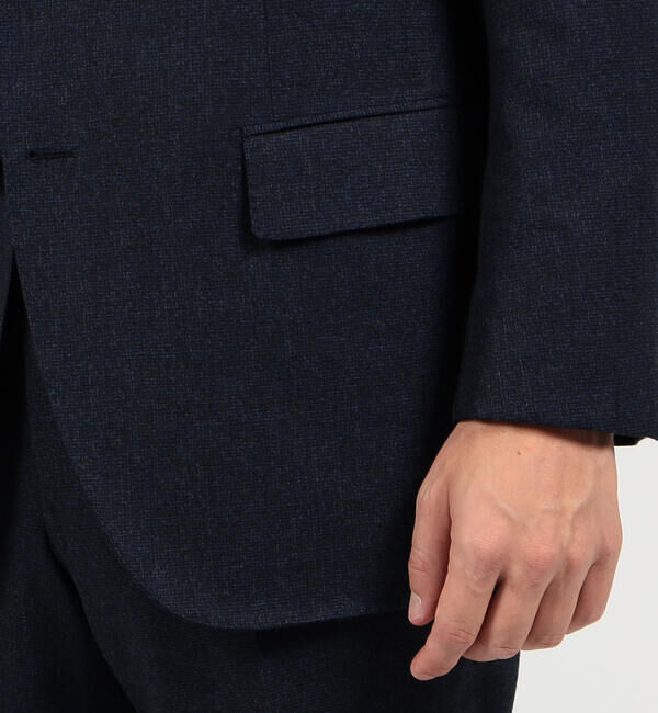 TOMORROWLAND MENS「Super130'sミルドサージ シングルブレステッド2Bジャケット Drago Swing」|テーラードジャケット|