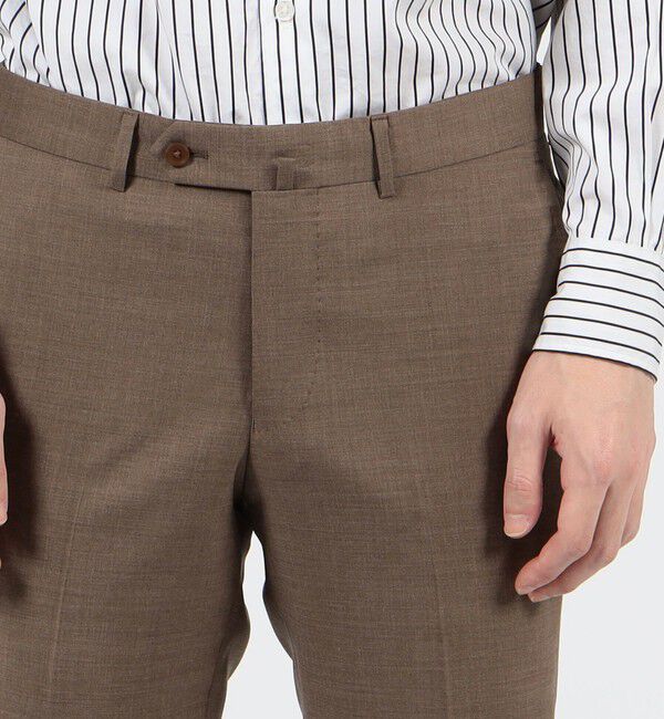 TOMORROWLAND MENS「Super100'sウール ノープリーツスリムスラックス Angelico」|スラックス|