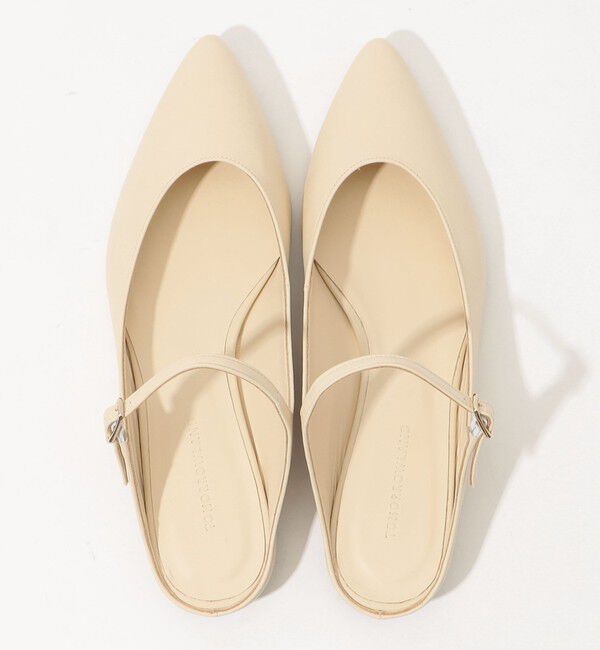 TOMORROWLAND GOODS「TOMORROWLAND ポインテッドフラットミュール」|パンプス|