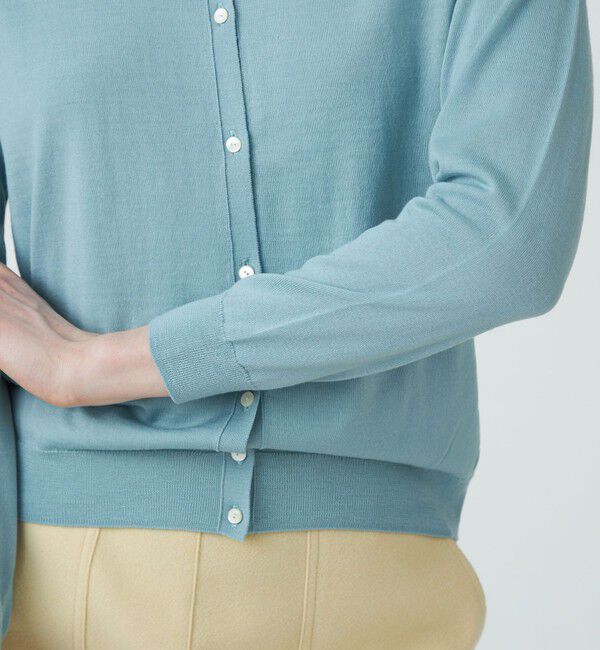 Ballsey「スーパーエクストラファインウール クルーネックカーディガン」|カーディガン|