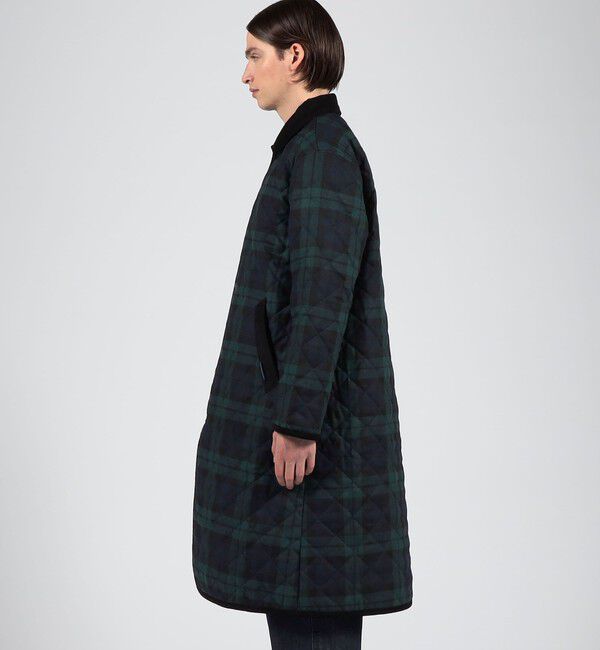 TOMORROWLAND BUYING WEAR「LAVENHAM CHANTRY BLACKWATCH キルティングコート」|ステンカラーコート|