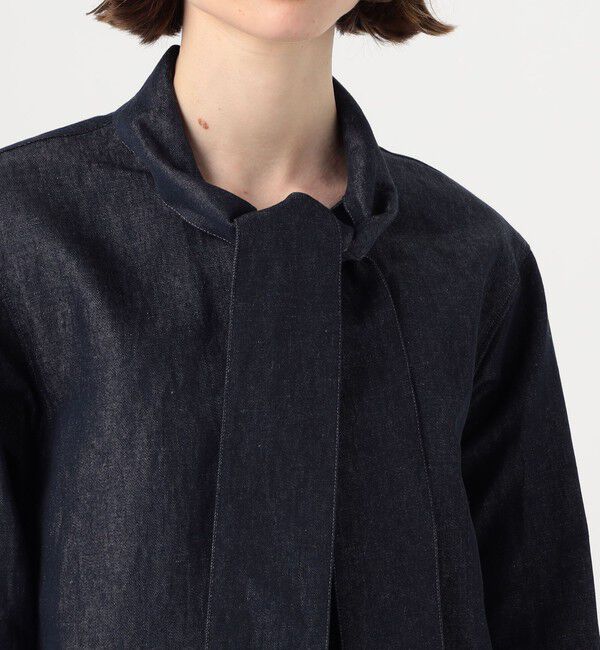 MACPHEE「リアクティブデニム ボウタイブラウス」|シャツ・ブラウス|