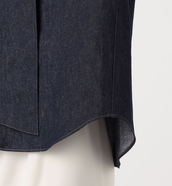 MACPHEE「リアクティブデニム ボウタイブラウス」|シャツ・ブラウス|