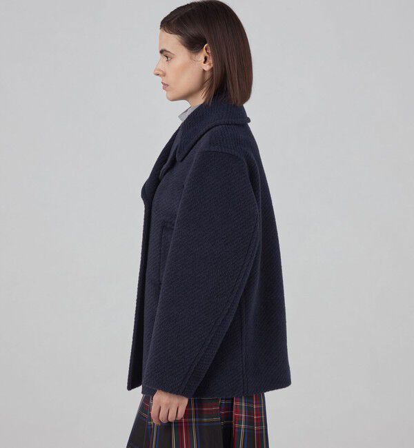 TOMORROWLAND collection「モヘヤダイヤゴナル ピーコート」|ピーコート|