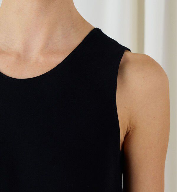 DES PRES「ライトダブルクロス ノースリーブトップス」|シャツ・ブラウス|