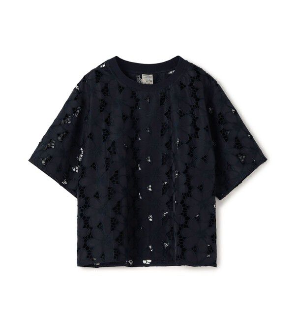 TOMORROWLAND GOODS「BAUM UND PFERDGARTEN　レースクルーネックシャツ」|シャツ・ブラウス|69 ネイビー