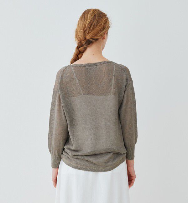 GALERIE VIE「リネンコード ボートネック プルオーバーニット」|ニット・セーター|