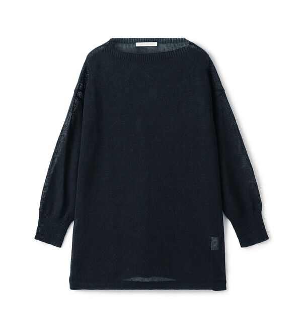 GALERIE VIE「リネンコード ボートネック プルオーバーニット」|ニット・セーター|69 ネイビー