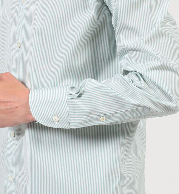 TOMORROWLAND MENS「120/2コットン キャンディストライプ  レギュラーカラー ドレスシャツ」|シャツ・ブラウス|