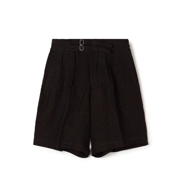 TOMORROWLAND BUYING WEAR「HAVERSACK ATTIRE リネンダブルバックル ショートパンツ」|その他|19 ブラック