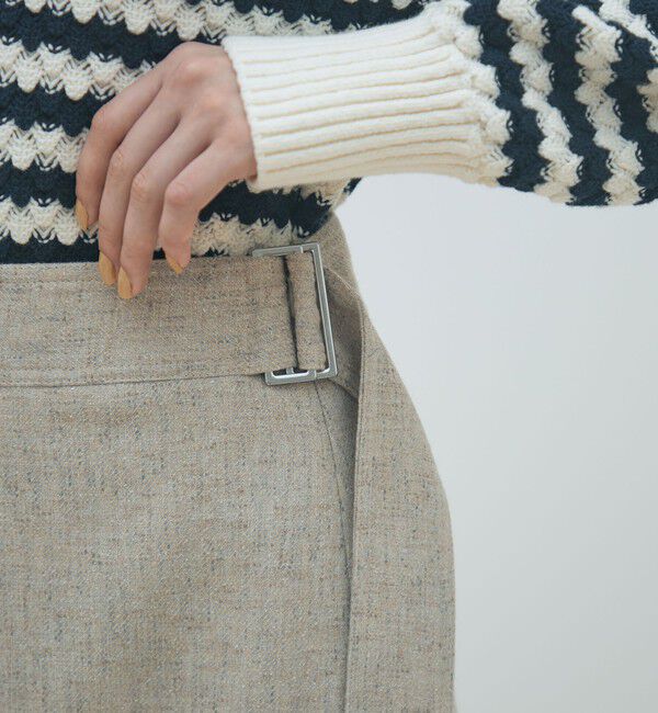 MACPHEE「ネップツイード マキシスカート」|台形|