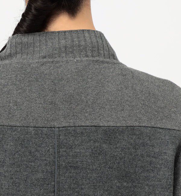 MACPHEE「ニットコンビジャージー ハイネックワンピース」|ワンピース|