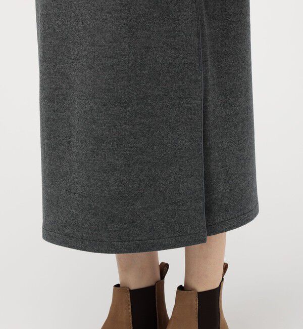 MACPHEE「ニットコンビジャージー ハイネックワンピース」|ワンピース|