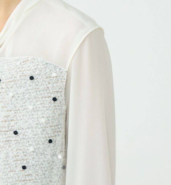 Ballsey「ラッピングツイード Vカラーショートジレ」|ベスト・ジレ|