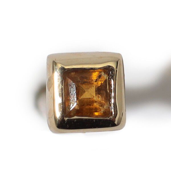 TOMORROWLAND GOODS「Metier Mini Bezel Set Princess Gemstone Studs 片耳ピアス」|ピアス|