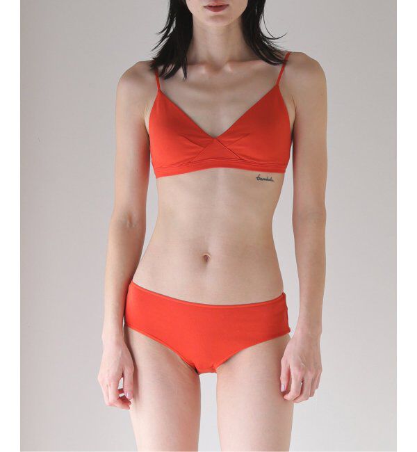 EMILYWEEK「【RESET】オーガニックコットン混 ブラ（オレンジレッド）」|インナー|