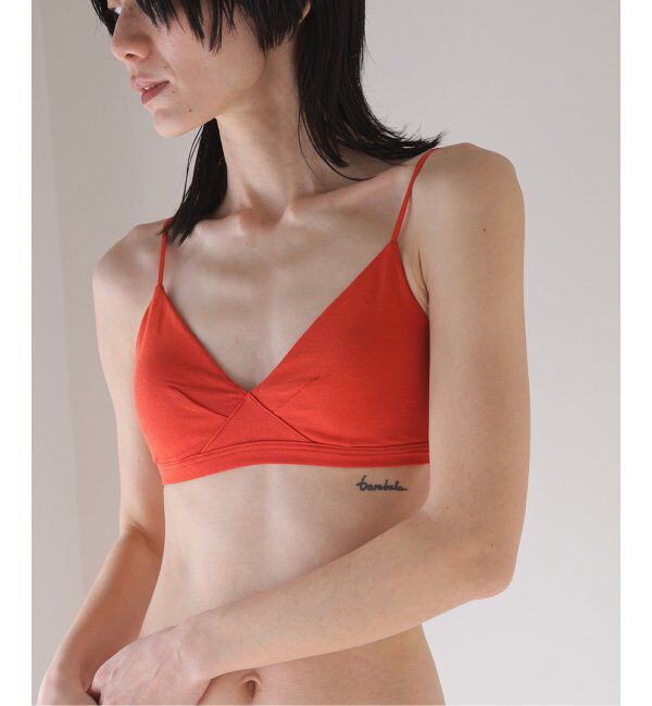 EMILYWEEK「【RESET】オーガニックコットン混 ブラ（オレンジレッド）」|インナー|