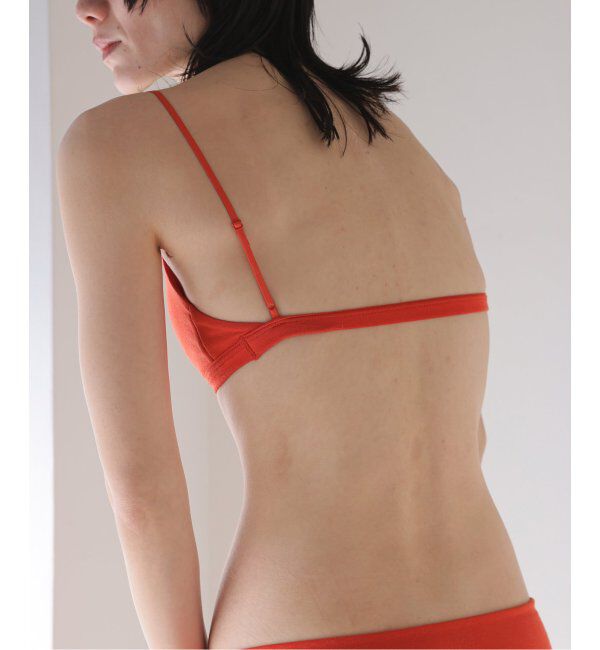 EMILYWEEK「【RESET】オーガニックコットン混 ブラ（オレンジレッド）」|インナー|