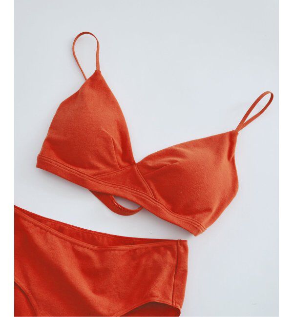 EMILYWEEK「【RESET】オーガニックコットン混 ブラ（オレンジレッド）」|インナー|