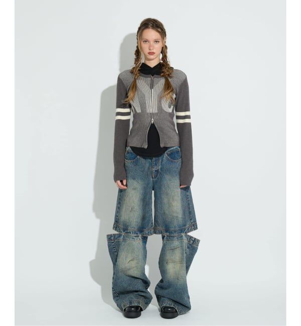 JOINT WORKS「ANNA SUI NYC / アナスイエヌワイシー NYCハイショクZIPカーデ」|カーディガン|