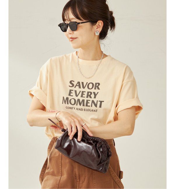 Plage「SAVOR EVERY MOMENT Tシャツ」|Tシャツ・カットソー|イエロー B