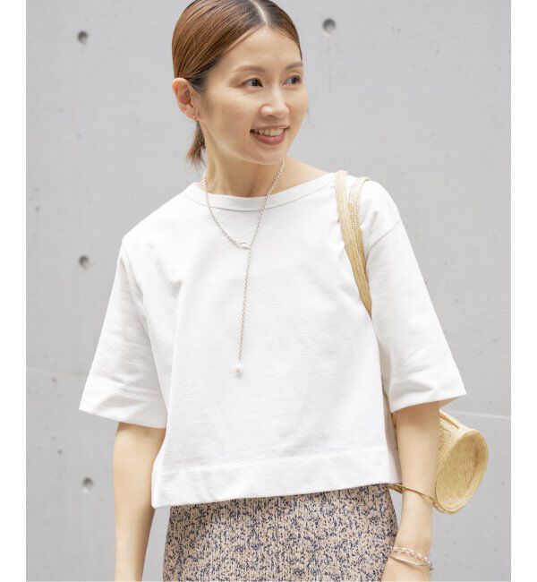 IENA「クロップドTシャツ」|Tシャツ・カットソー|ホワイト