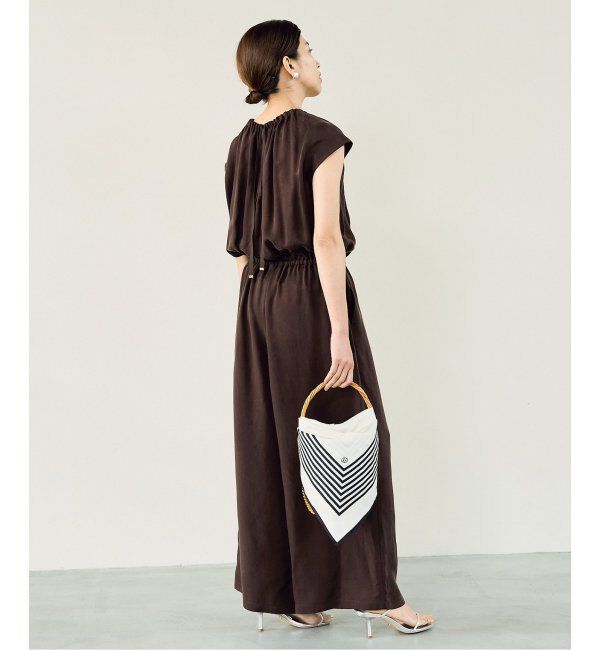 IENA「《追加2》キュプラギャザーネックオールインワン」|オールインワン|