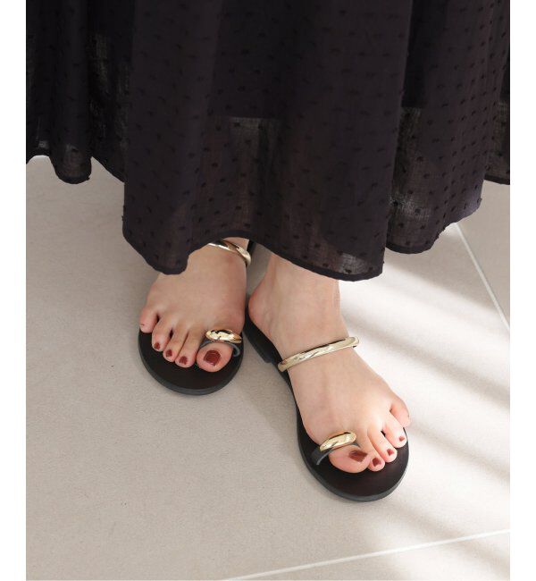 SLOBE IENA「《WEB限定/追加》NICOLAS LAINAS/ニコラスライナス フラットサンダル 313L-T」|サンダル|