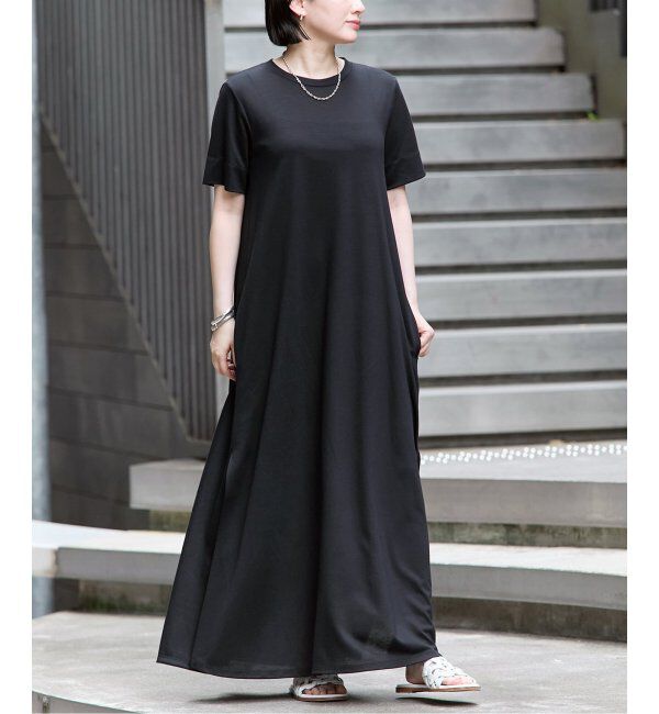 VERMEIL par iena「《追加》ブライトマキシカットワンピース」|ワンピース|ネイビー