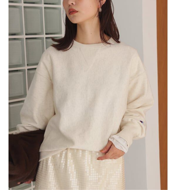 SLOBE IENA「《追加2》Champion/チャンピオン SLOBE別注 無地ガゼットスウェット」|スウェット・ジャージ|