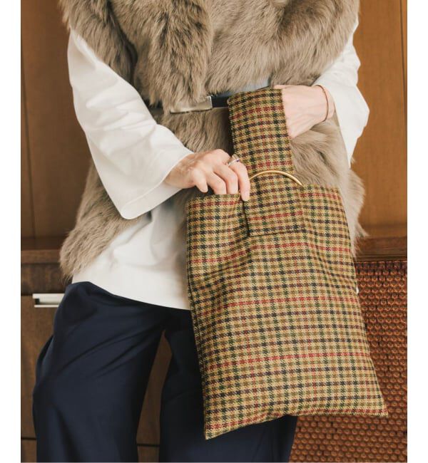 VERMEIL par iena「LERET.H ルレアッシュ 別注サック・カレ チェック」|ハンドバッグ|その他カラー A