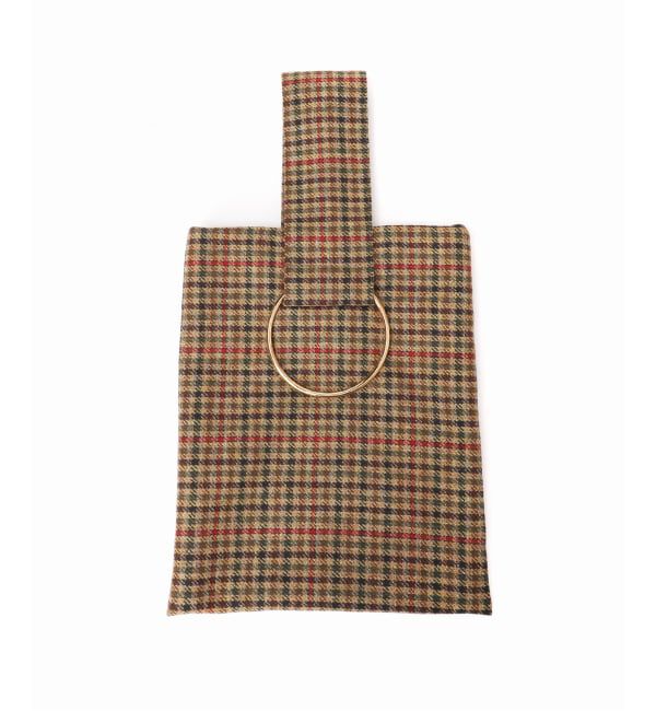 VERMEIL par iena「LERET.H ルレアッシュ 別注サック・カレ チェック」|ハンドバッグ|