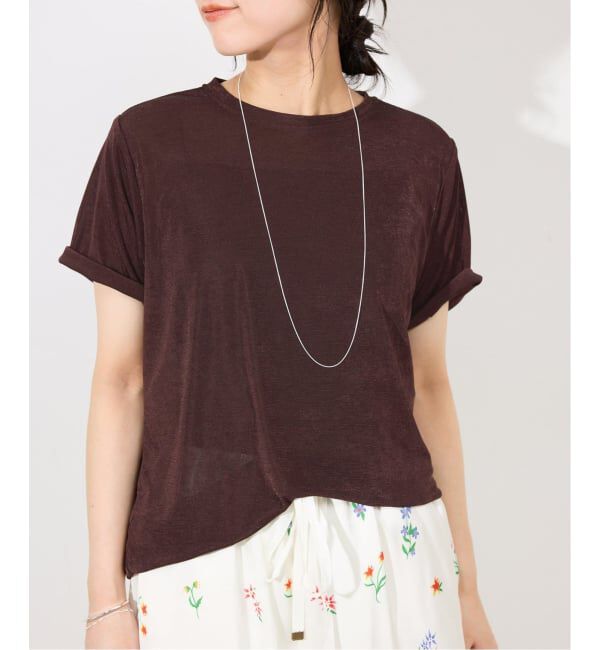 SLOBE IENA「《追加》シャイニーカットソー」|Tシャツ・カットソー|