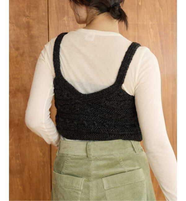 IENA LA BOUCLE「IENA LA BOUCLE デフォルメハンドニットビスチェ」|ニット・セーター|