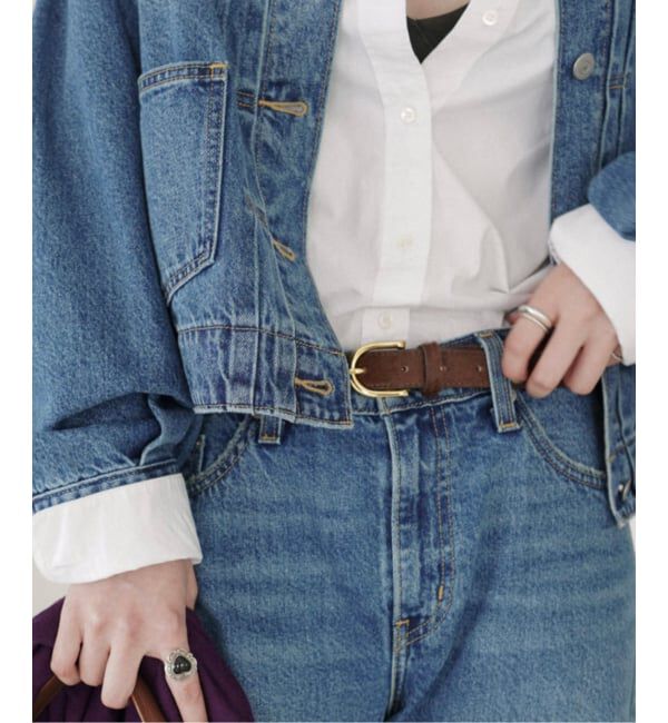 SLOBE IENA「AULENTTI/オウレンティ SLOBE ハラコベルト TI-460-25S-PO」|ベルト|