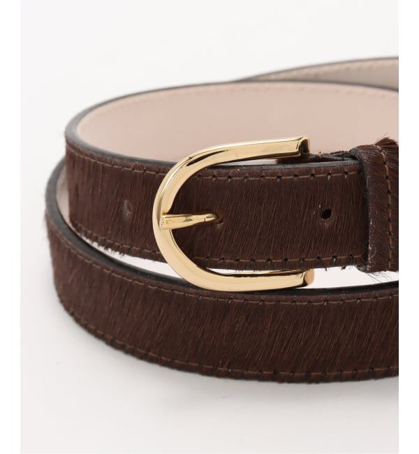 SLOBE IENA「AULENTTI/オウレンティ SLOBE ハラコベルト TI-460-25S-PO」|ベルト|