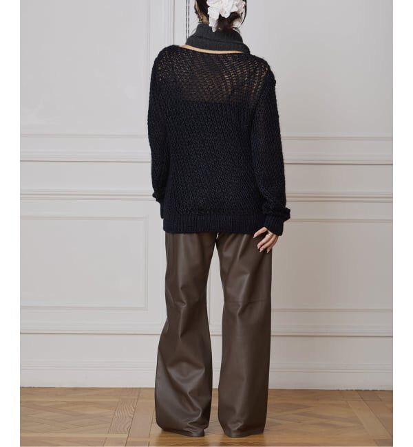 IENA LA BOUCLE「babaco/ババコ loose knitted silk pullover BA01-LI290K」|ニット・セーター|