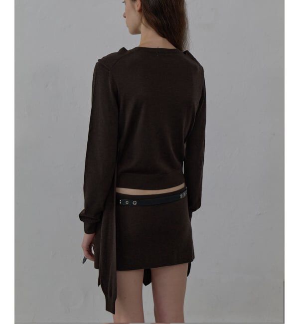 PULP「【Geek Office / ギークオフィス】LCDC TM / TIED DETAIL LAYERED KNIT SKIRT」|スカート|