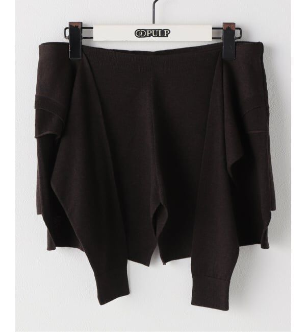 PULP「【Geek Office / ギークオフィス】LCDC TM / TIED DETAIL LAYERED KNIT SKIRT」|スカート|