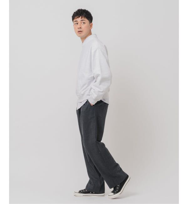 EDIFICE「サキソニー 1タック イージーパンツ」|スラックス|