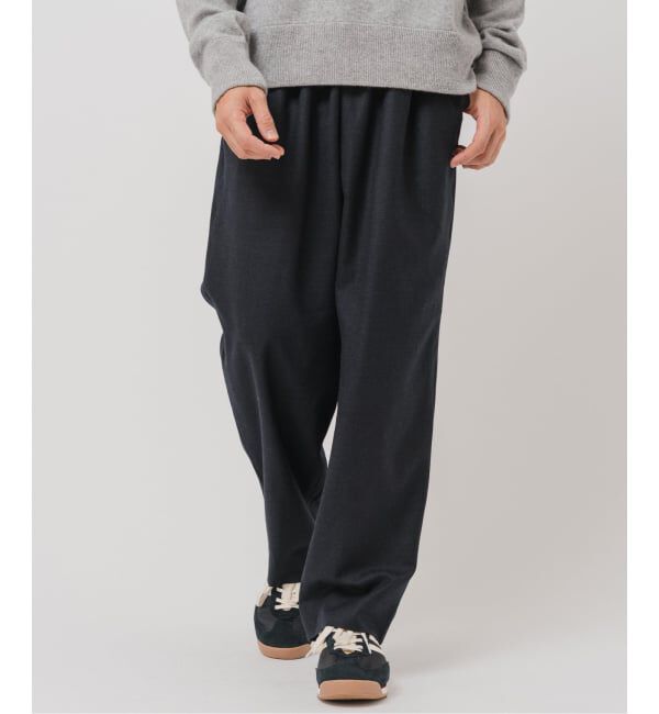 EDIFICE「サキソニー 1タック イージーパンツ」|スラックス|